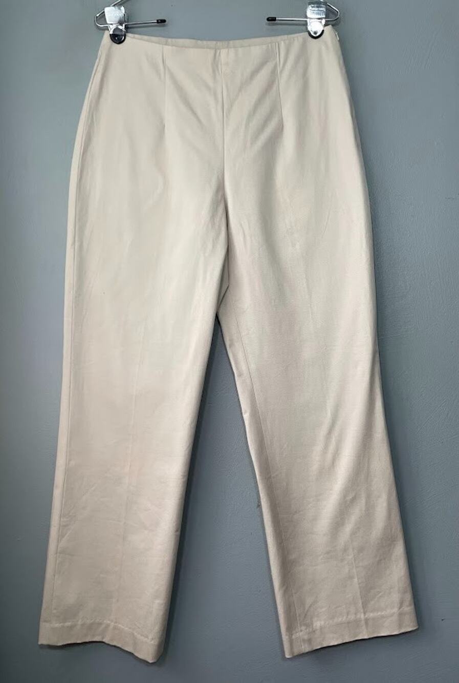 Eddie Bauer Bremerton Fit Pants Sz 10 Short Khaki High Rise Trousers Minimalist
